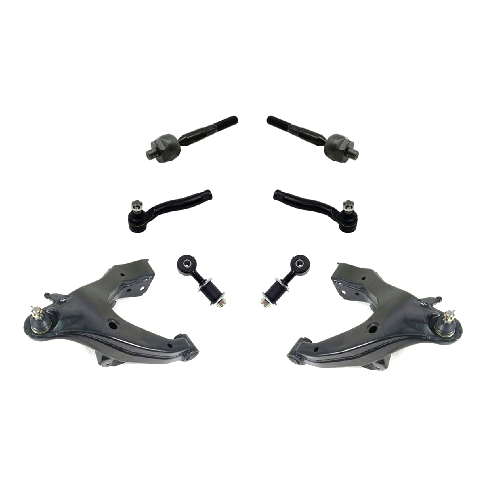 For 1998-2002 Land Cruiser Lower Control Arms Tie Rods Ball Joints Sway Bar 8pc