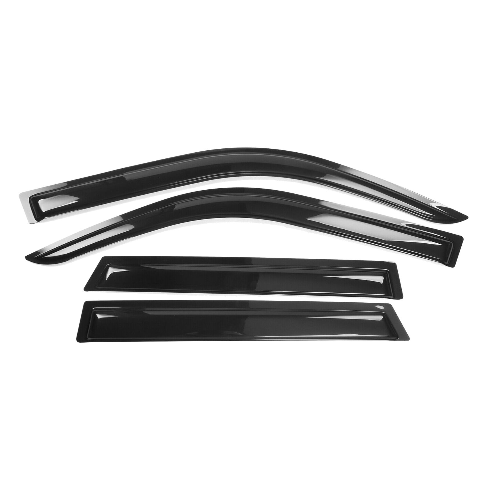 2 Sets Of - Fits 21-23 Ford Bronco Sport Acrylic Slim Window Visors Sun Rain Guards