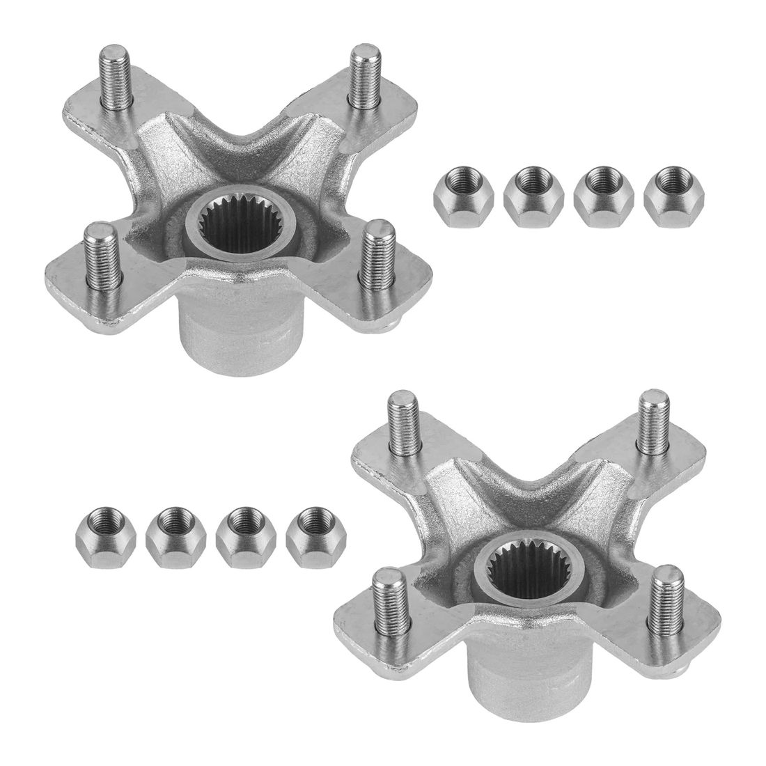 2x Rear Left Or Right Wheel Hub W/Lug Nuts For Honda TRX450R 2004-2009