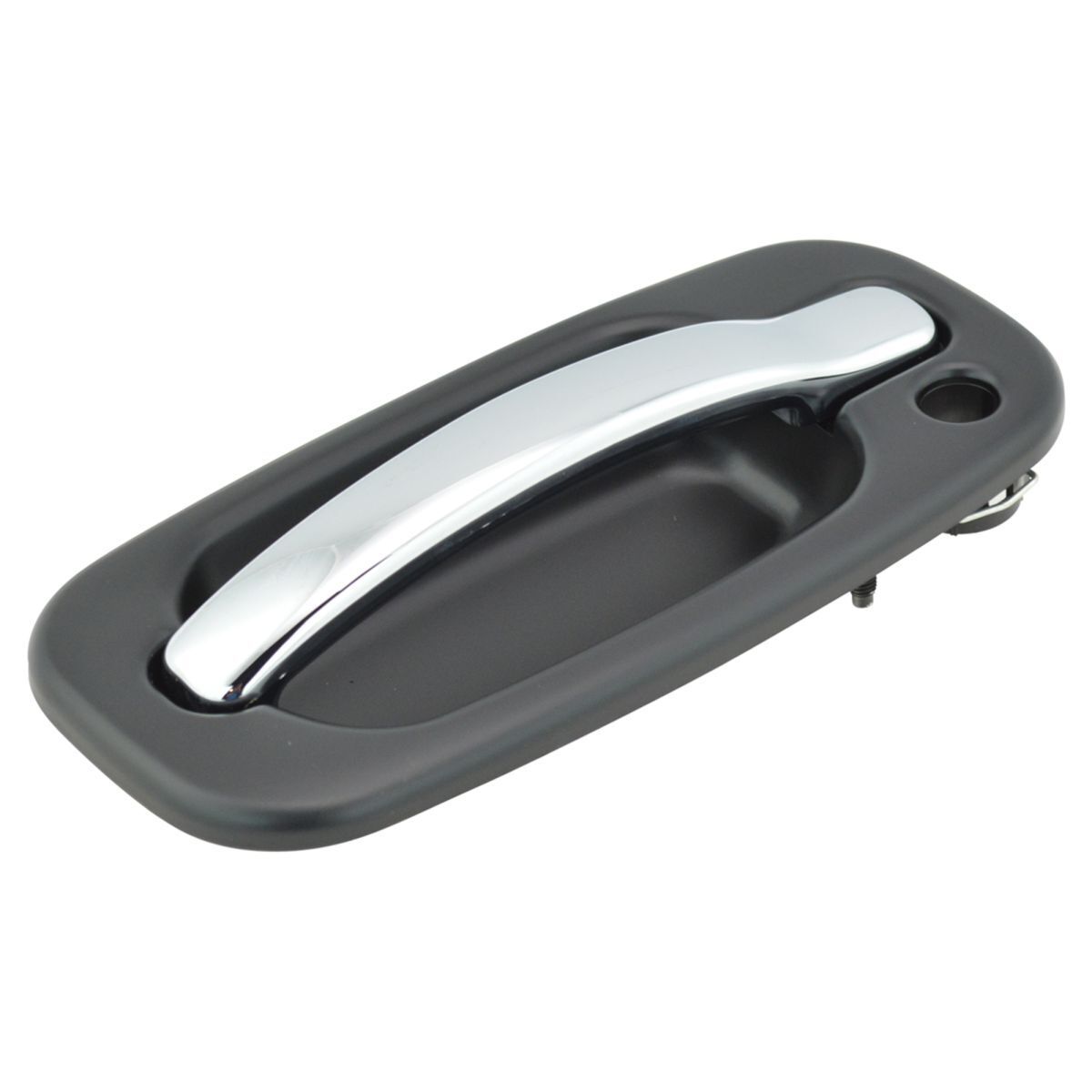 Door Handle Chrome Exterior Black Front Rear Set Of 4 For Cadillac Chevy GMC SUV