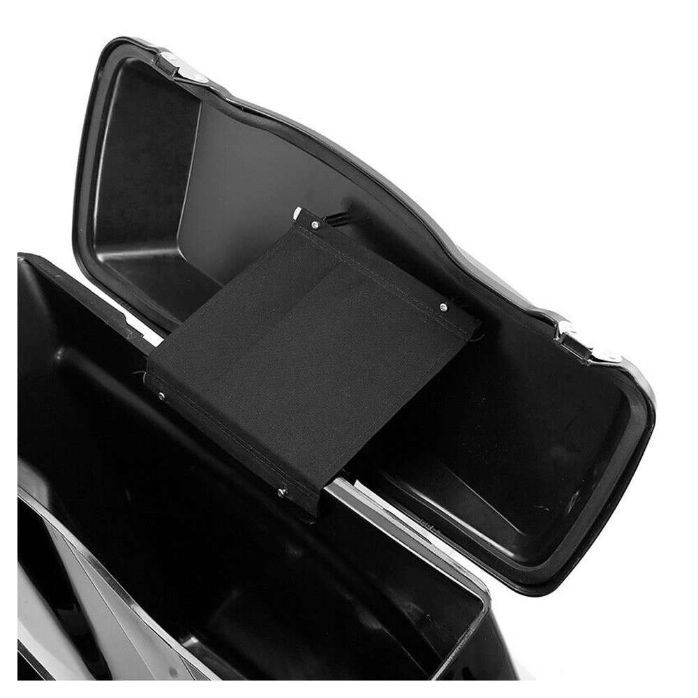 Complete Hard Saddlebags Saddle Bags W For Harley-Davidson Conversion Brackets