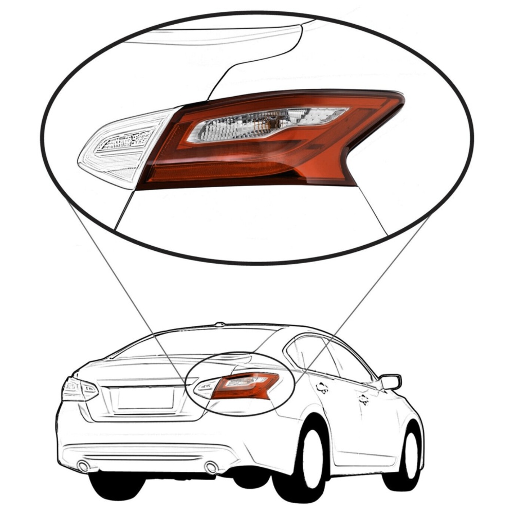 Tail Lights Taillights Taillamps Brakelights Set Of 4 Driver & Passenger Side