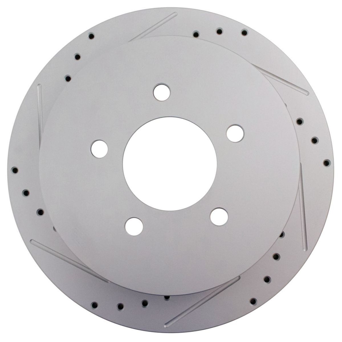 For Ford Lincoln Drilled Slotted Rear G-Coated Brake Rotor