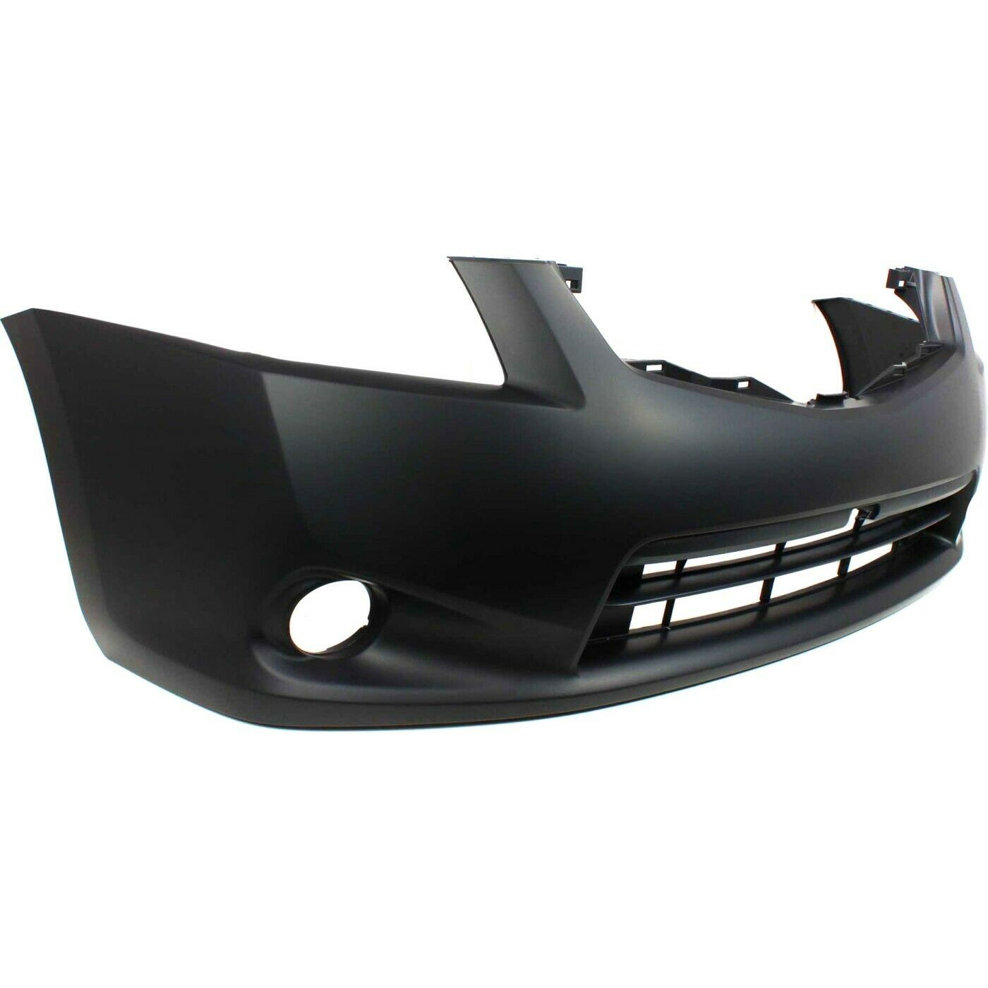 Front Bumper Cover For 2010-2012 Nissan Sentra SL Sedan W/ Fog Lamp Holes