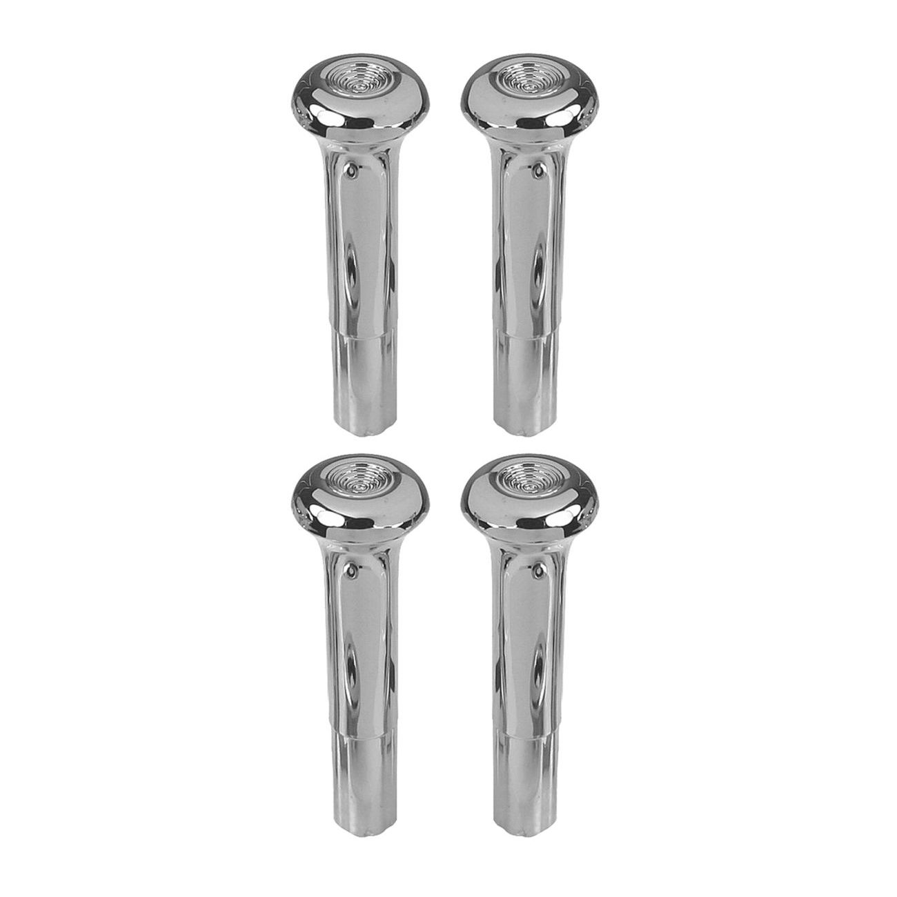 2 Sets Of - Smooth Chrome Door Lock Knob Set For Buick Cadillac Chevy Oldsmobile