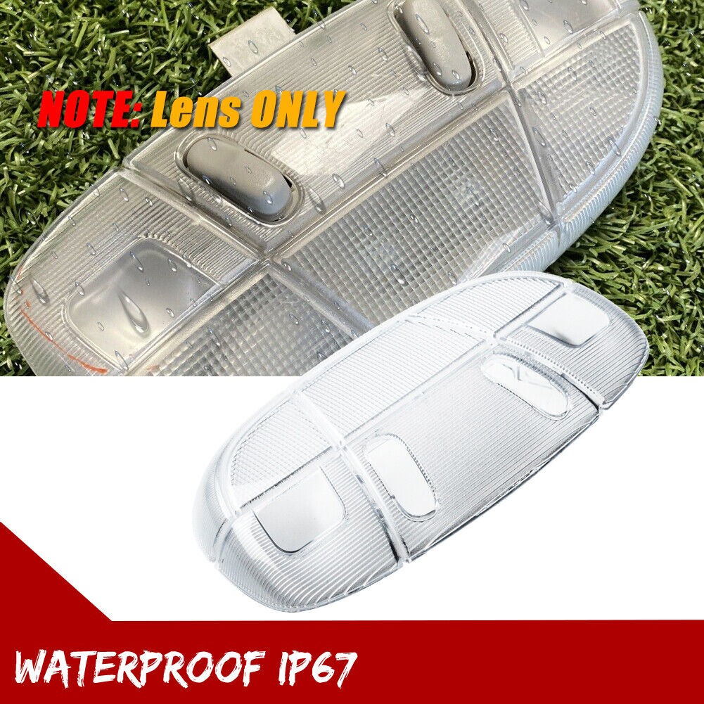 2 Sets Of - Overhead Interior Roof Ceiling Dome Light Lamp Clear Cover Lens