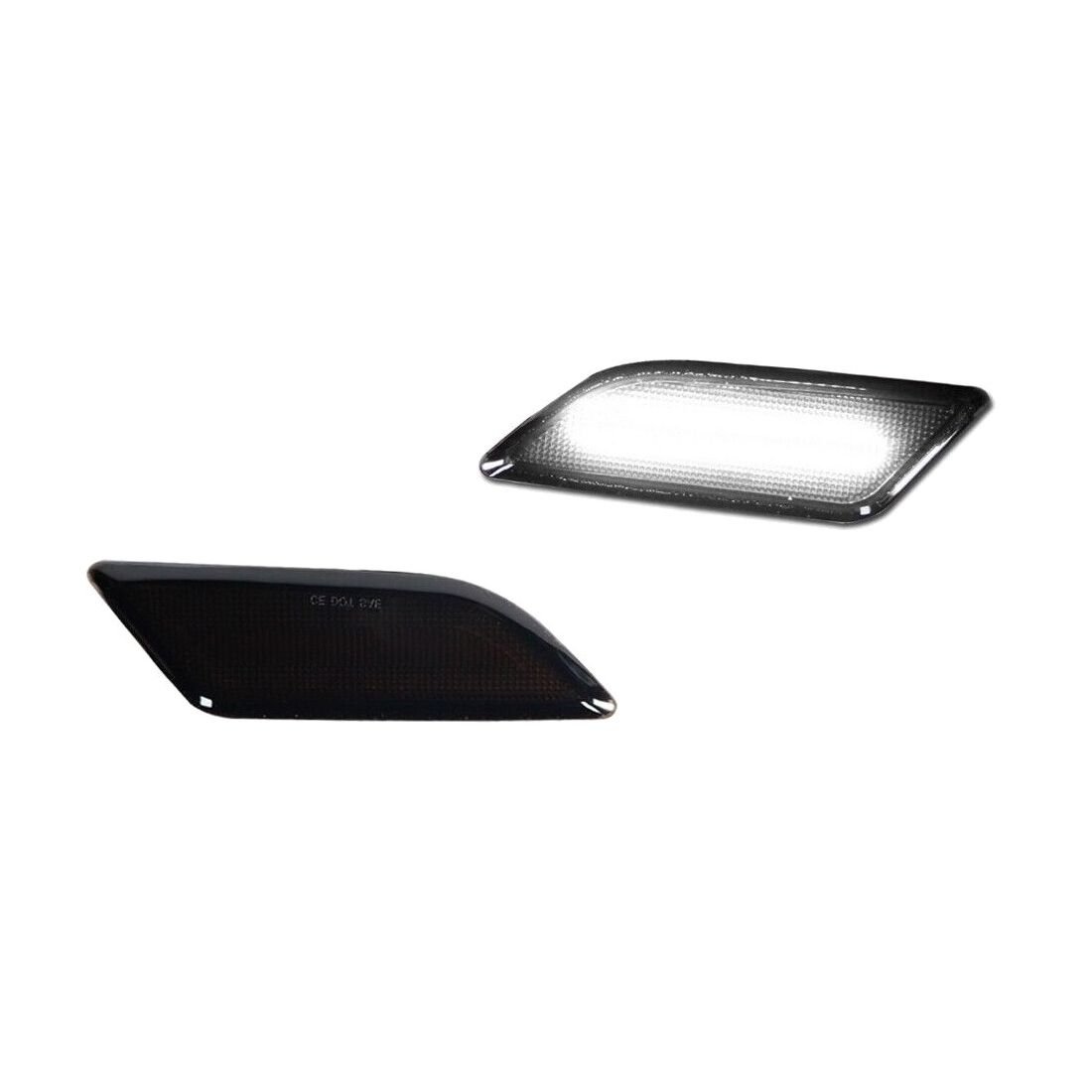 Smoked Lens LED Side Marker Lights Mercedes W204 C250 C300