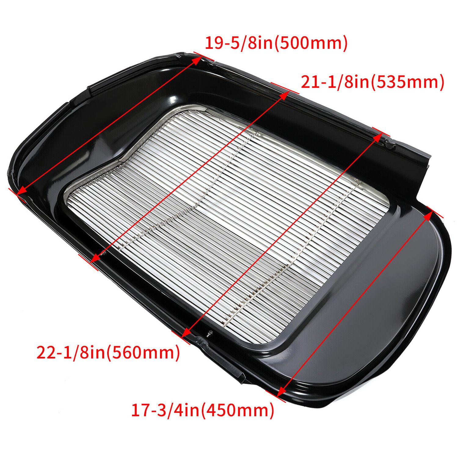 For 32 Model 18 BB/18 STAMPED STEEL FRONT GRILLE Shell+STAINLESS GRILL INSERT
