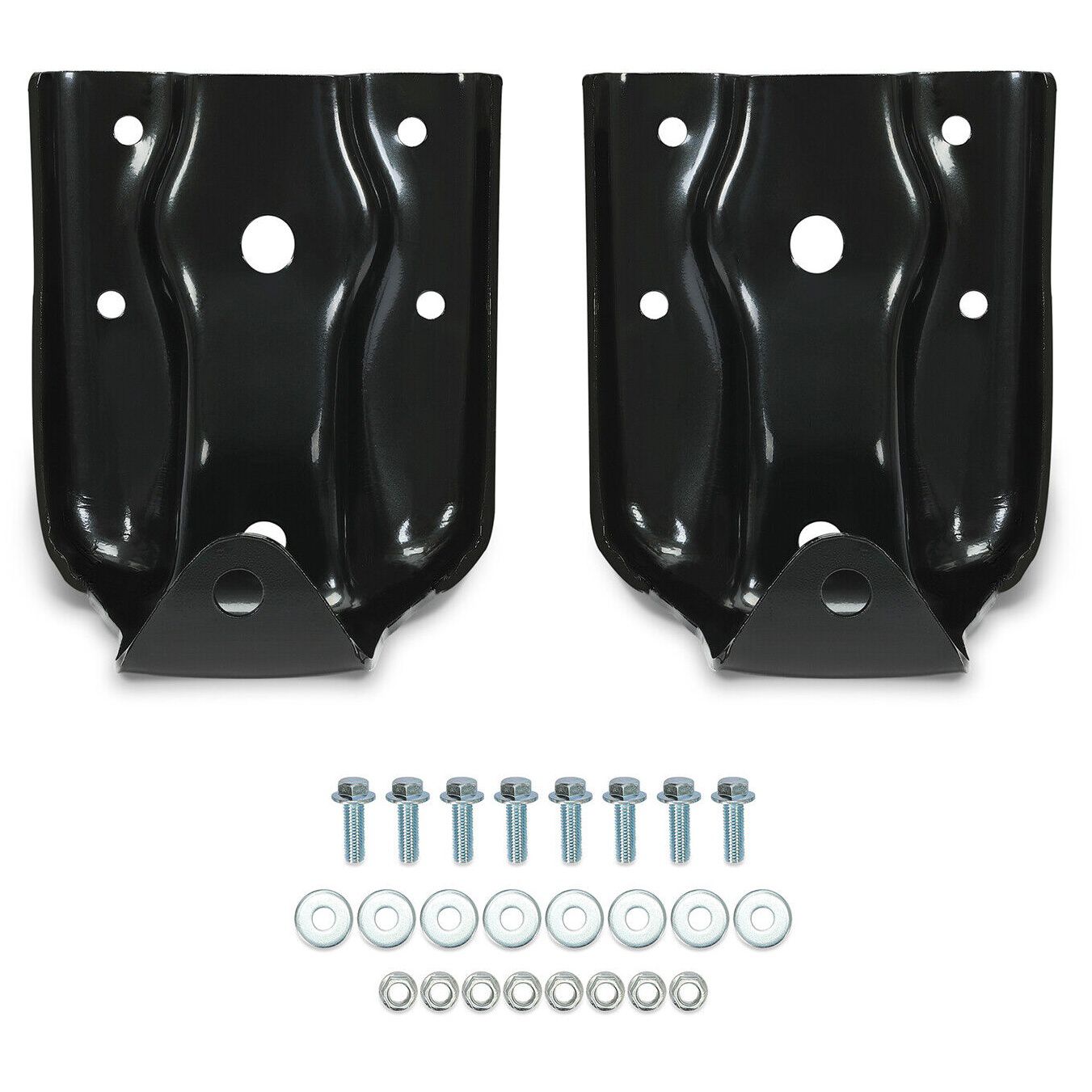 2pcs Rear Leaf Spring Hanger Shackle Bracket Kit For Chevy Silverado GMC Sierra