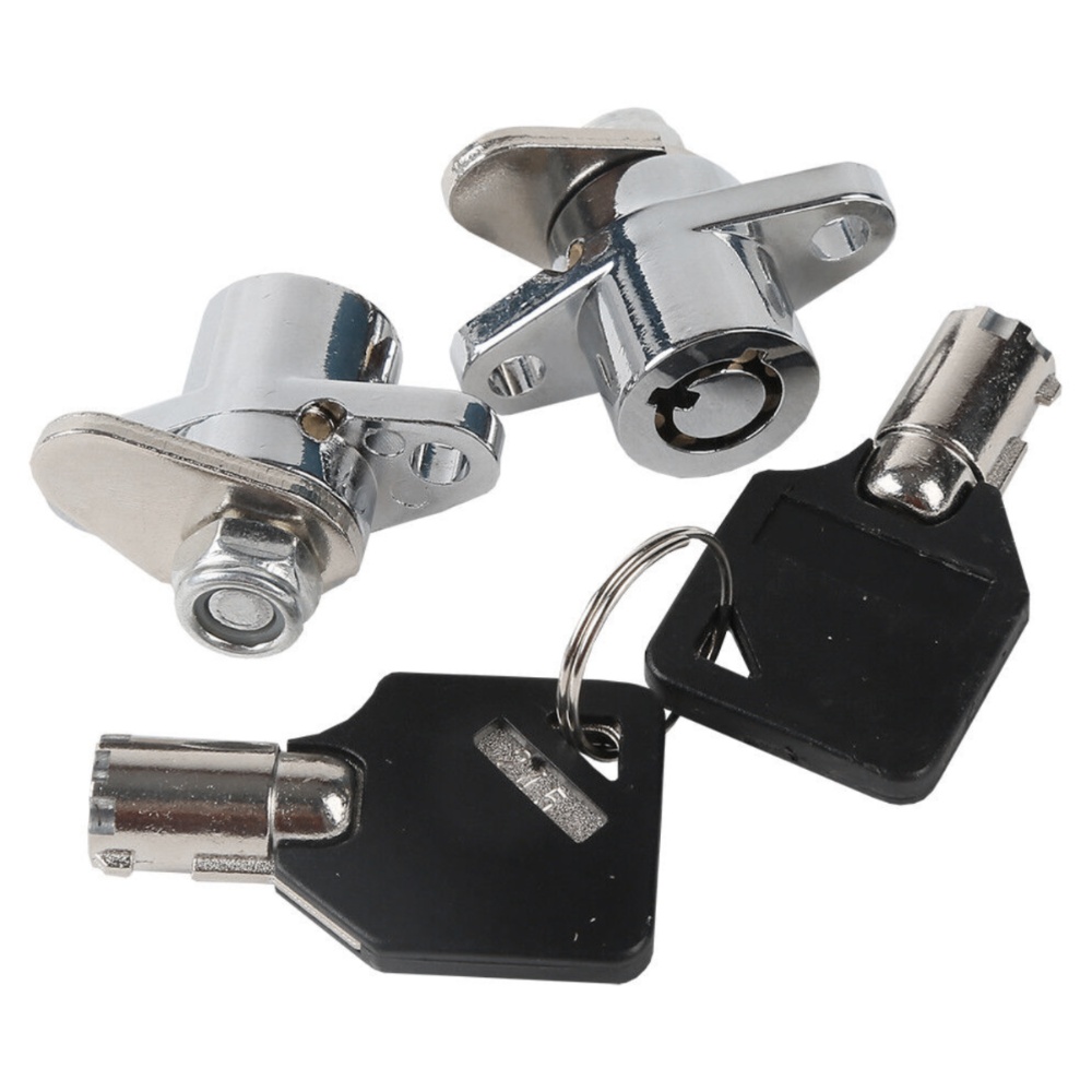 2x Black Hard Saddle Bag Saddlebag Lock Set For 1993-2013 Harley-Davidson Models