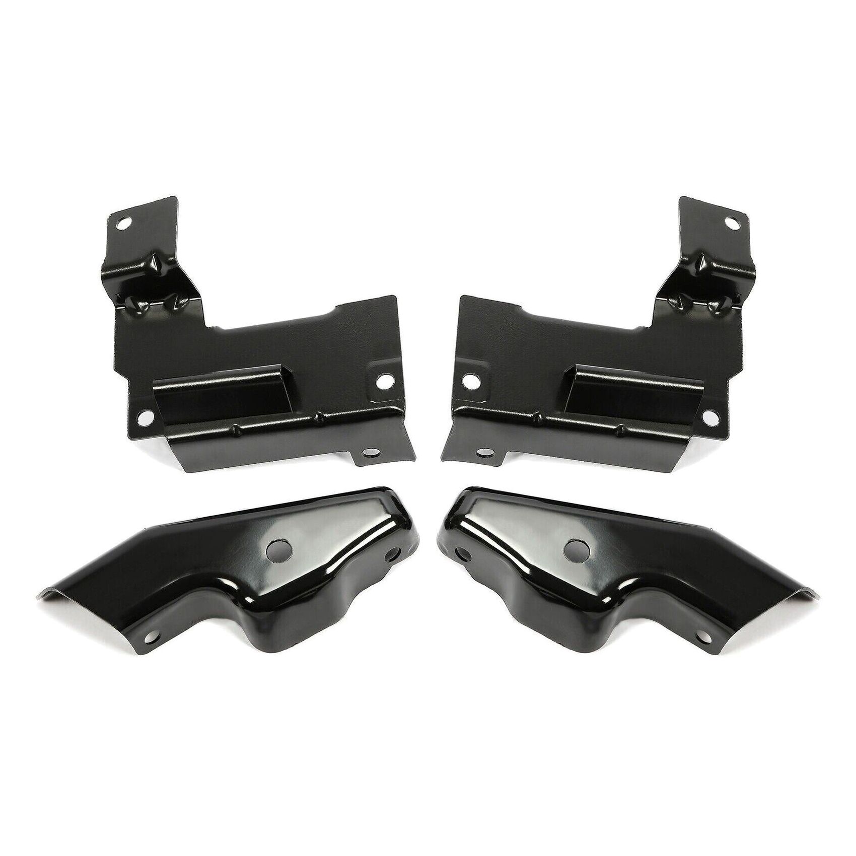 4PCS Front Steel Bumper Brackets Set For Chevy 03-06 Chevy Silverado 1500-3500