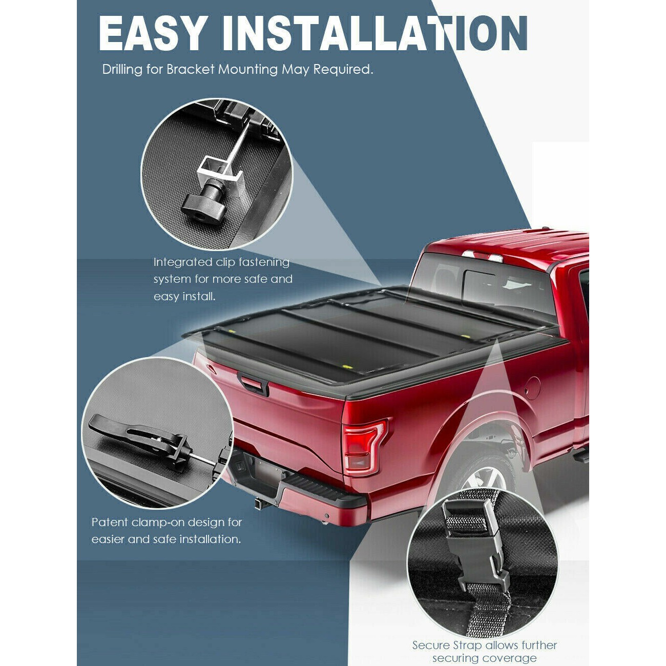 Tonneau Cover Sierra 6.6/6.5FT 4-FOLD Bed