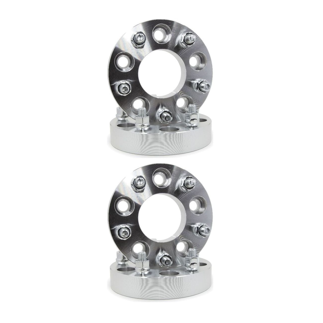 2 Sets Of - Wheel Spacers 5x4.75 1" Thick With 7/16 Studs For Chevrolet