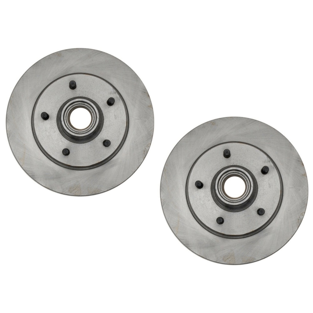 Pair Set 2 Vented Front Brake Rotor & Hub Assemblies For Chevrolet GMC RWD