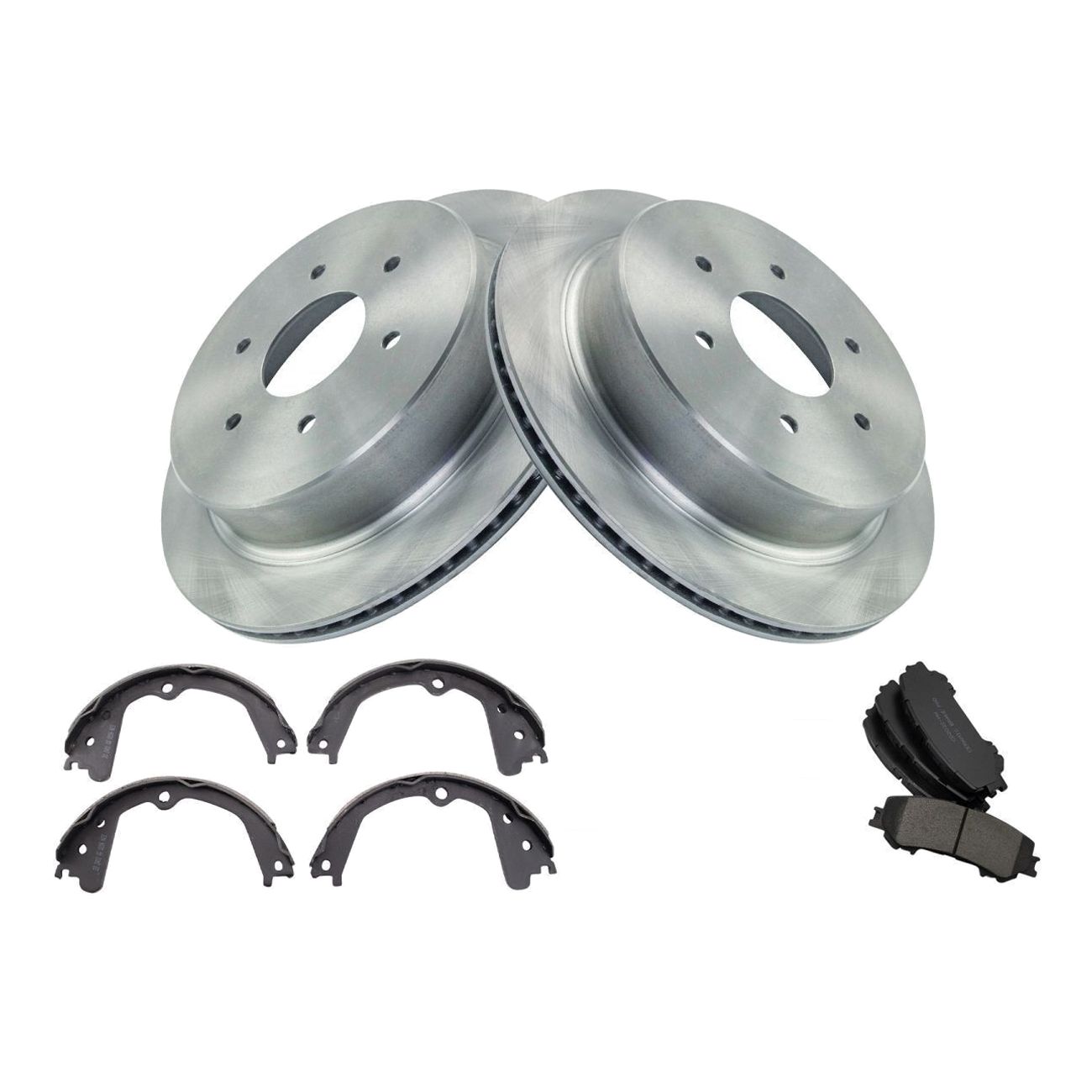 For Nissan 2017-2019 TITAN Rear Ceramic Brake Pad & Rotor Kit