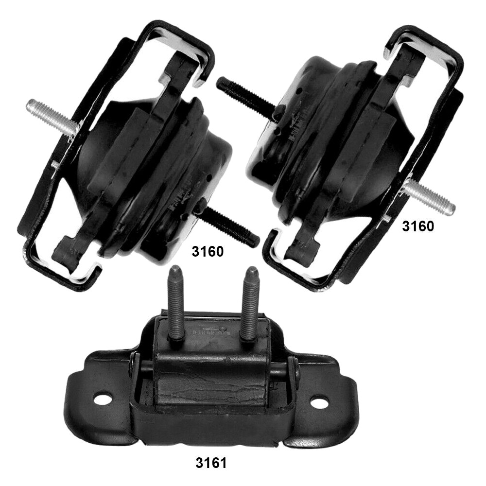 Engine & Transmission Mounts 3Pcs, , ; 2.0/2.4L