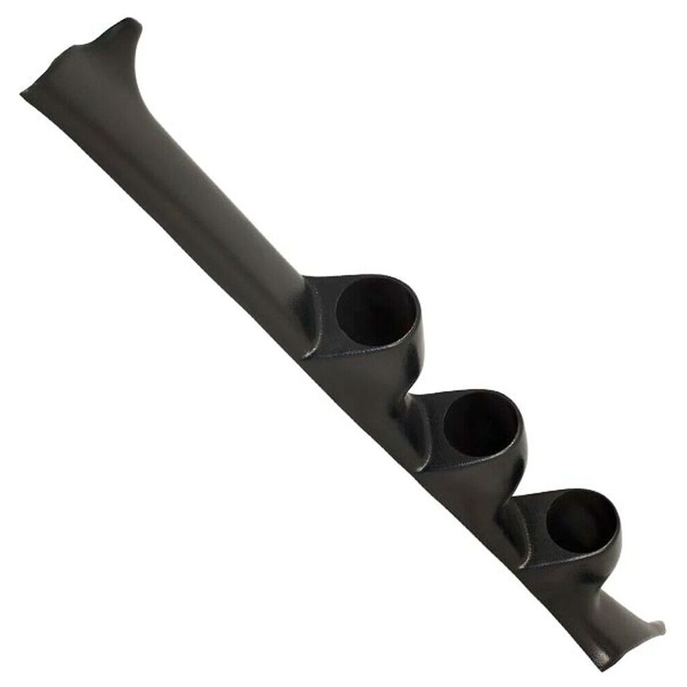 Black Triple Gauge 52mm Pillar For 95-01 Impreza Coupe 93-01 Impreza Sedan 93-01 Impreza Wagon