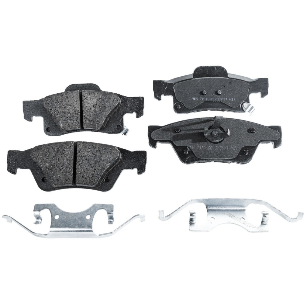 Brake Disc Brake Pad For Dodge 17-20 Durango Rear Solid 2-Wheel Set