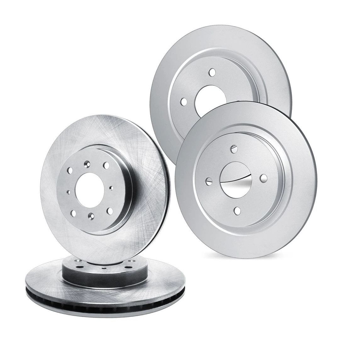 For Volkswagen Saveiro 18-19 Plain Front & Rear Brake Rotor Set