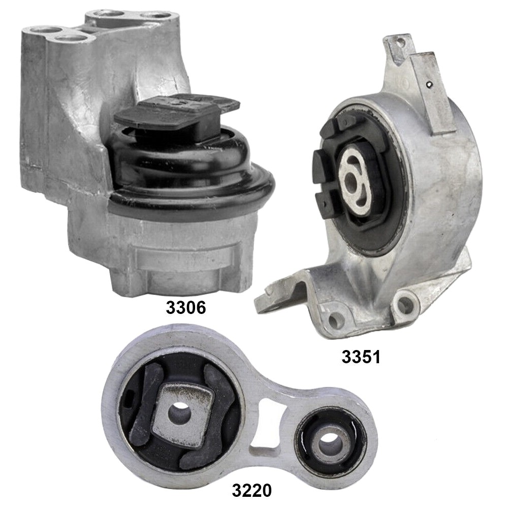 Engine Mounts & Trans. Mount 3PCS ; 3.5L