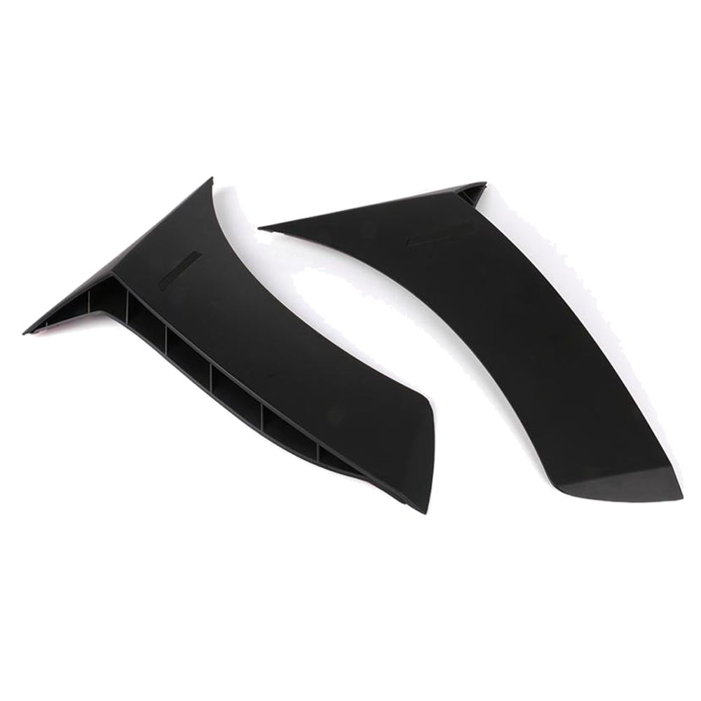 Fits 15-18 Benz W205 C-Class 4DR Sedan Side Fender Vent Trim Matte Black ABS 2PC