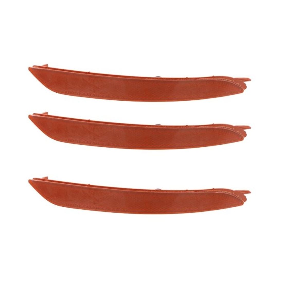 3 Sets Of - Bumper Face Bar Reflector Light Lamp Rear Passenger Right Side Right Hand