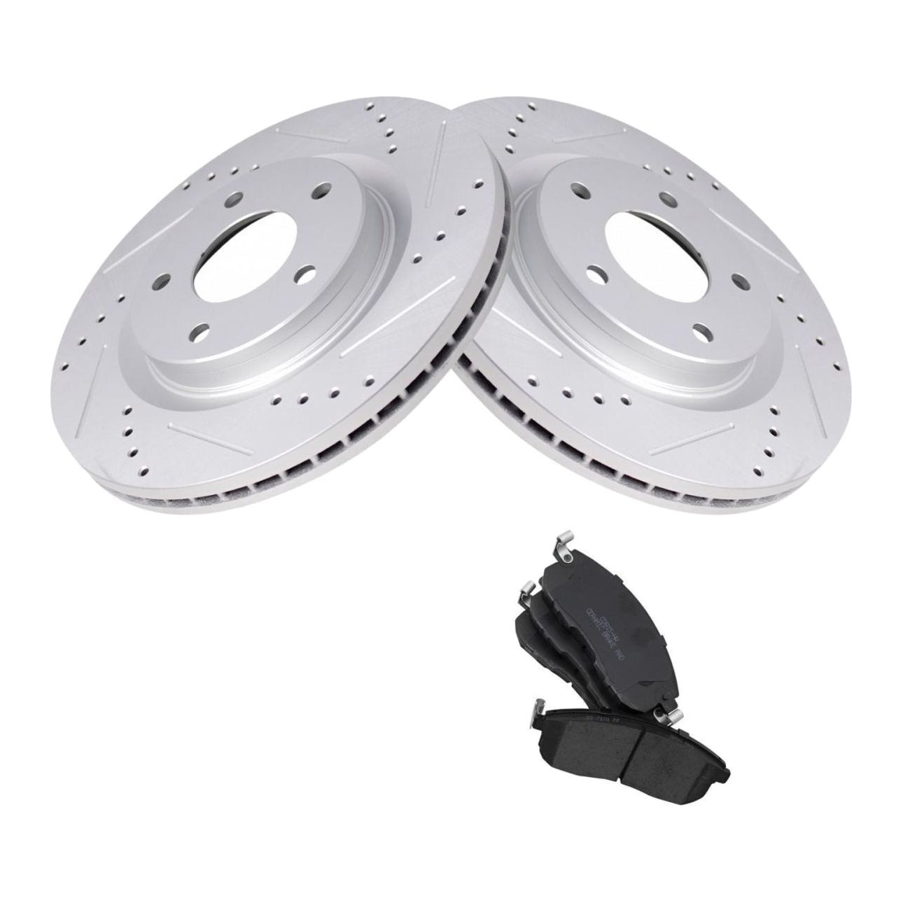Front Ceramic Brake Pad For 2011-2017 Juke S Sport Utility Rotor & Calipers Kit
