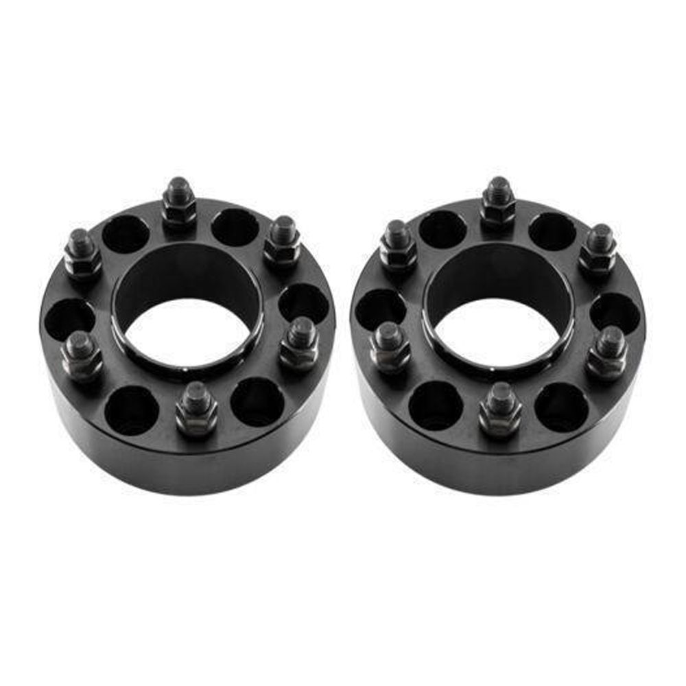 2pcs 2" 6x135 6 Lugs Black Hub Wheel Spacers 14x2 Studs 150