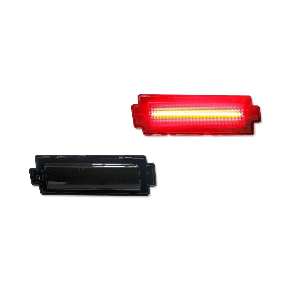 Smoked Red LED Rear Bumper Side Marker Lights