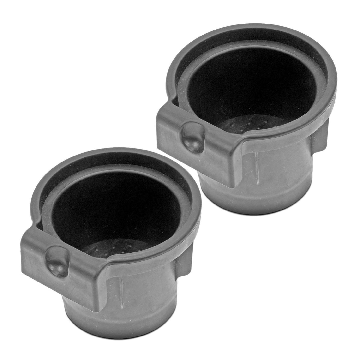 Black Center Console Cup Holder Insert Pair 2pc For Frontier Pathfinder Xterra