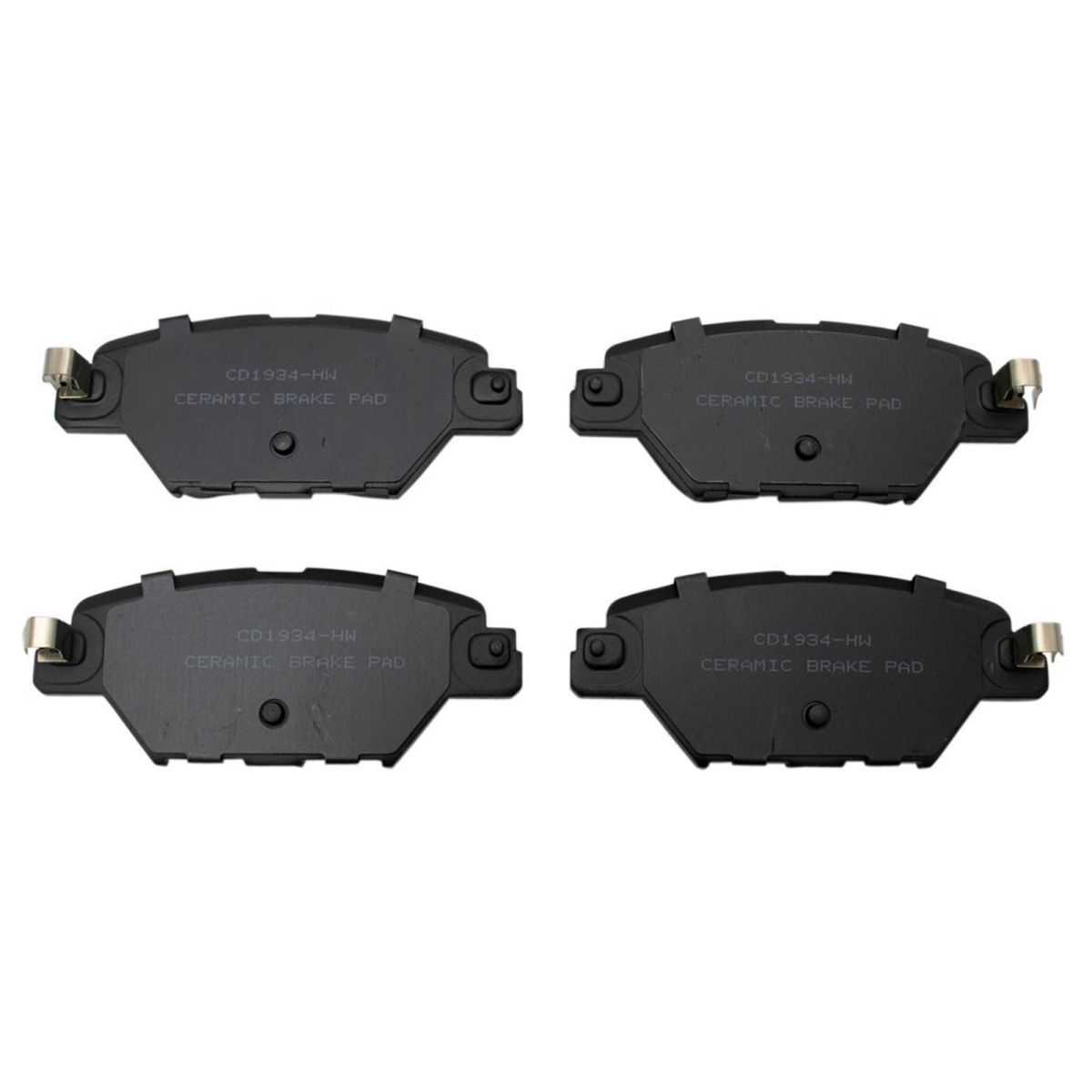 4 Sets Of - Rear Ceramic Brake Pad Set For Mazda 2016-2021 CX-9 Sport Utility CX9