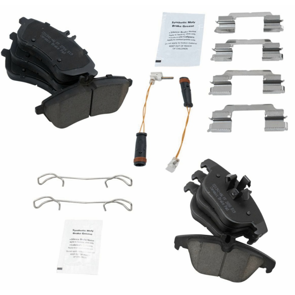 Front & Rear Posi Ceramic Brake Pad Kit For Mercedes-Benz 12-15 C250 08-12 C300
