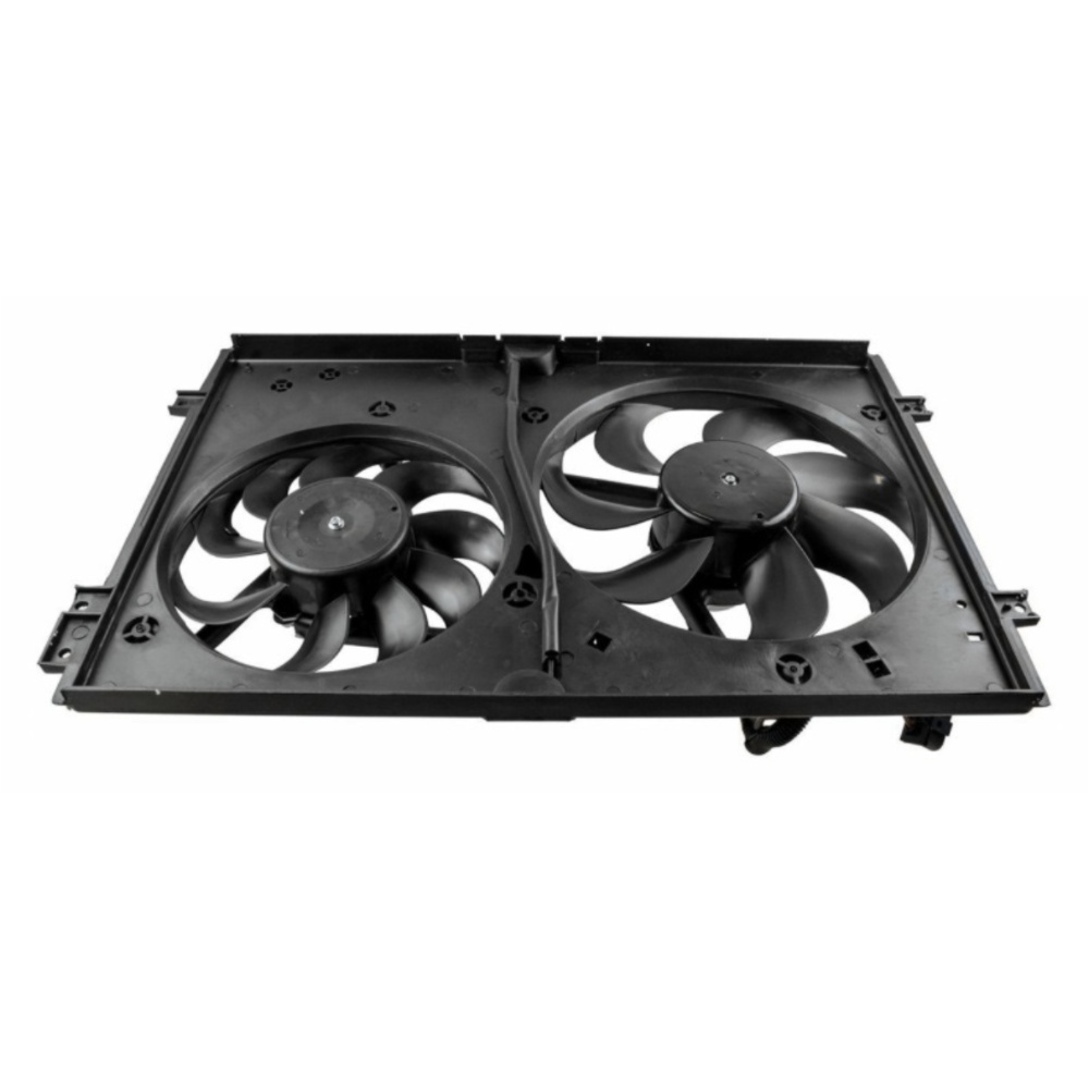 Dual Radiator Cooling Fans & Motors For Audi TT TT Quattro Volkswagen Golf Jetta