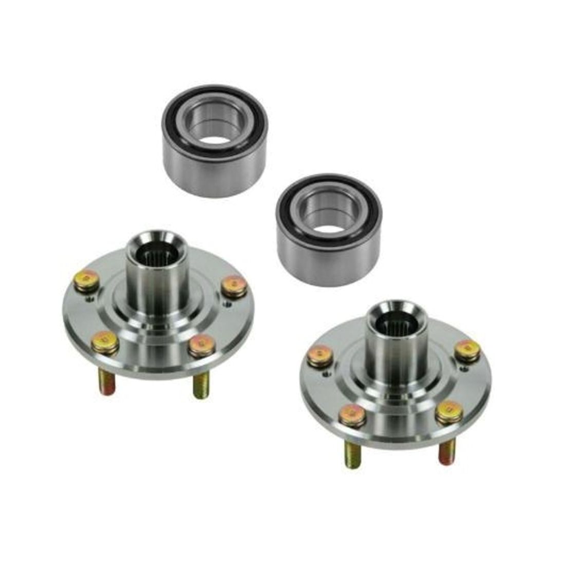 Front Wheel Hub & Bearing Pair Kit Set For 2002-2006 CR-V 2003-2011 Element