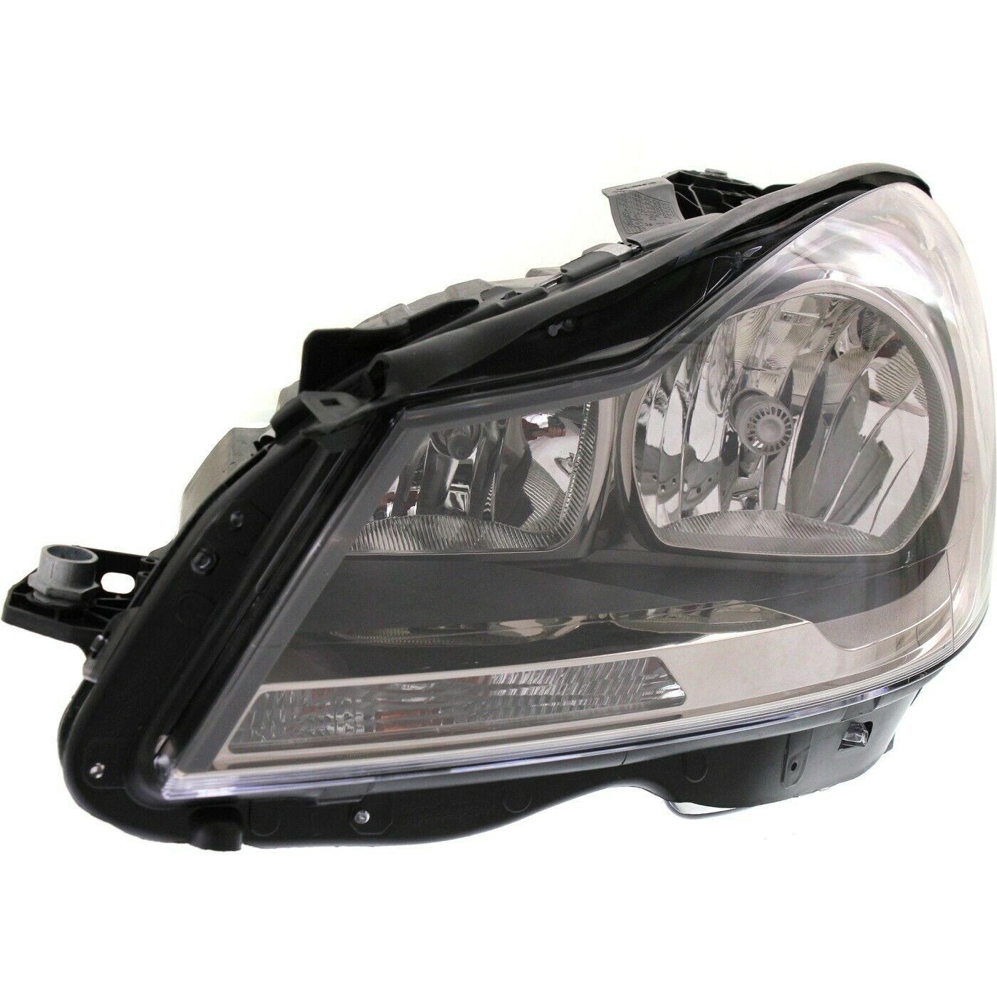 Headlight For 12-15 C250 12-15 C350 12-15 C63 AMG Left Black Housing With Bulb