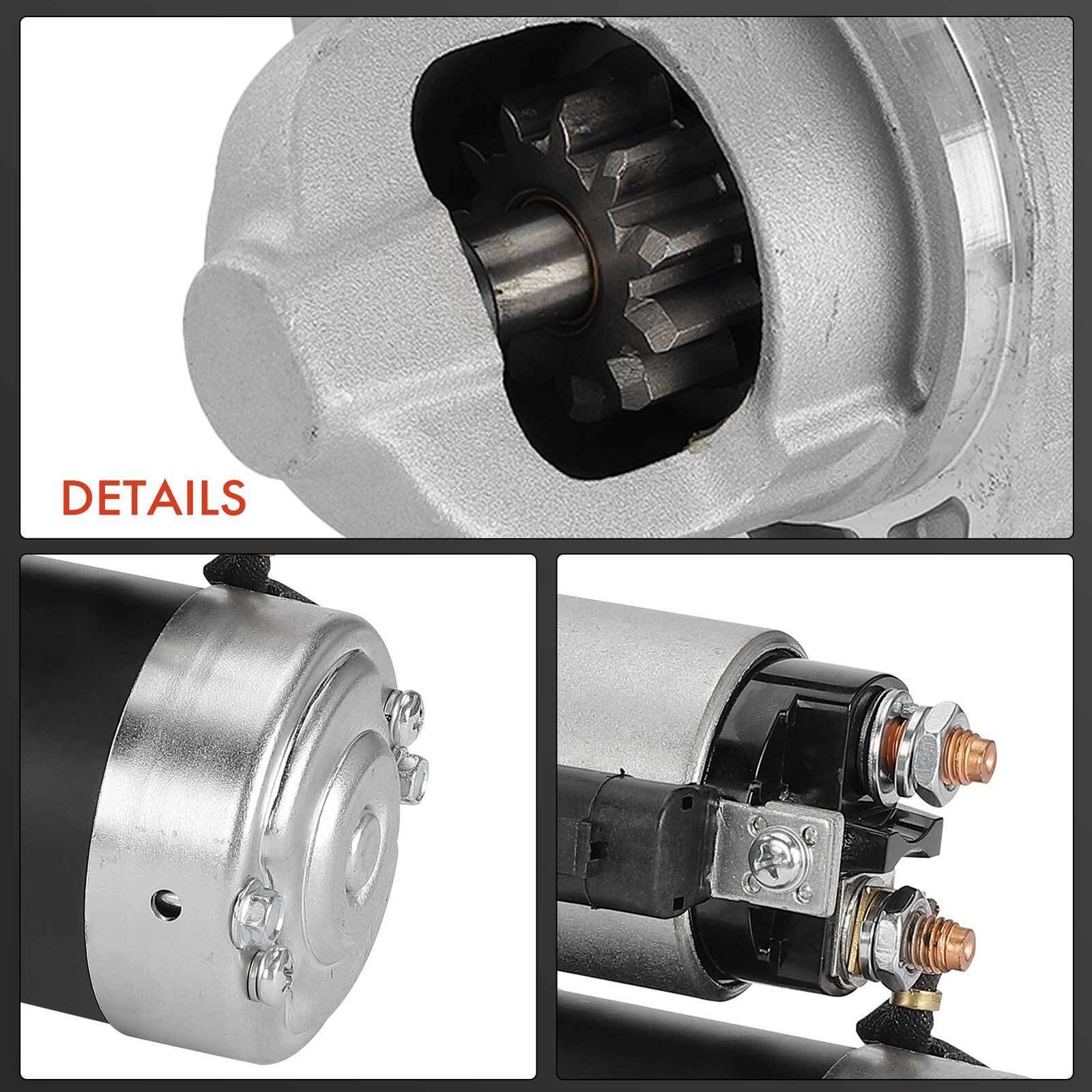 Starter Motor For Nissan 00-01 Altima GLE L4 2.4L 1.0KW 12V CW 11-Tooth Pinion