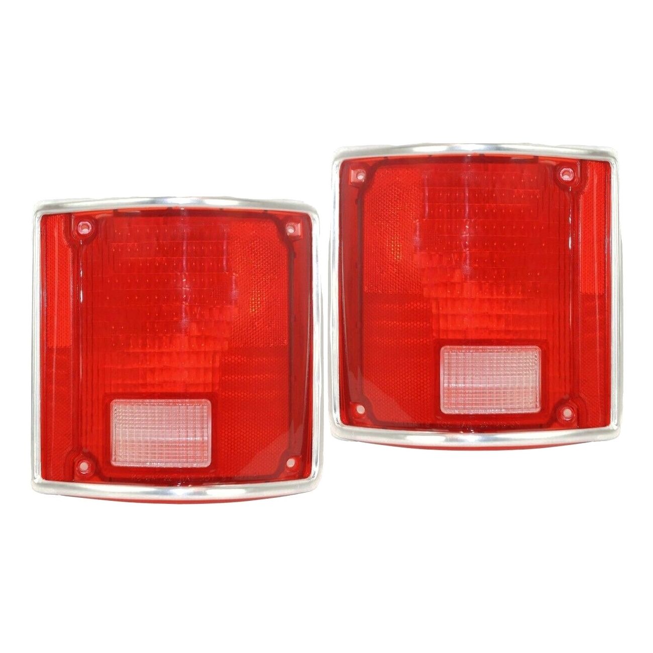 Set Of 2 Tail Light Lens Lamps Left-and-Right For 1978-1981 C10 Suburban Pair