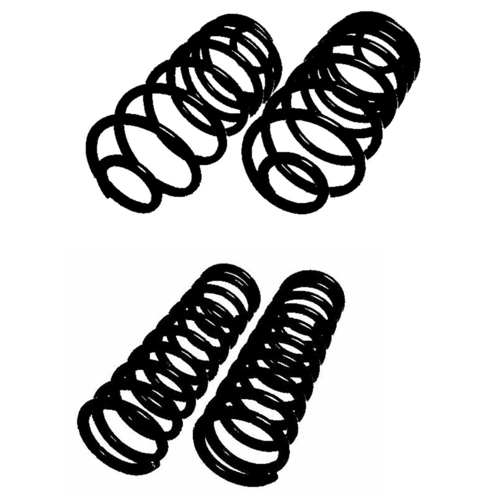 Front STD And Rear Cargo Coil Springs Kit For Buick Cadillac Chevy Olds Pontiac