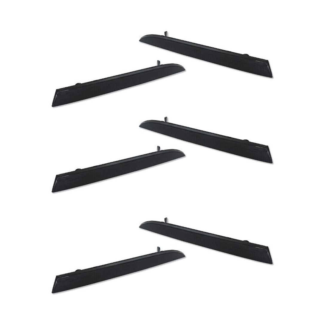 3 Sets Of - SMOKE LENS REAR BUMPER DIFFUSER REFLECTOR