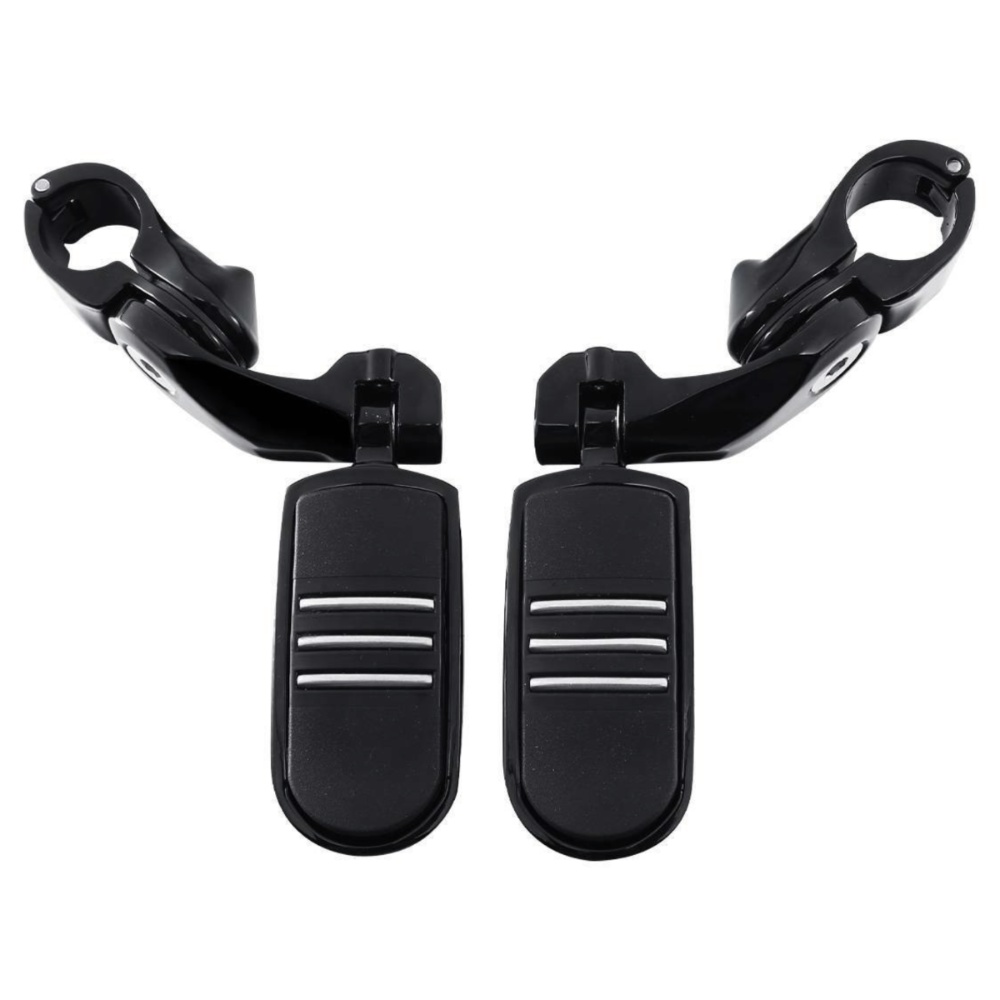1-1/4"Black Short Angled Pegr Highway Engine Guard Foot Peg For Harley-Davidson