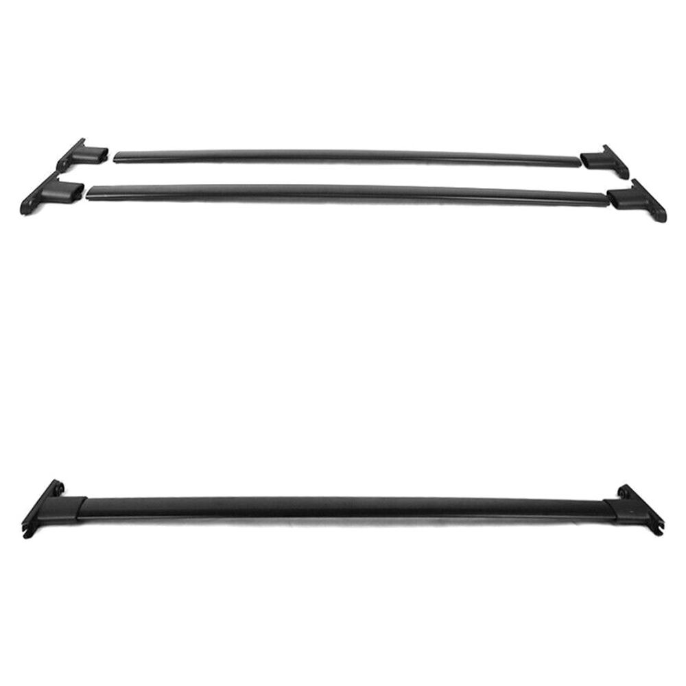 For Ford 11-15 Explorer Roof Rack Cross Bar Luggage Carrier Aluminum Black 2pcs