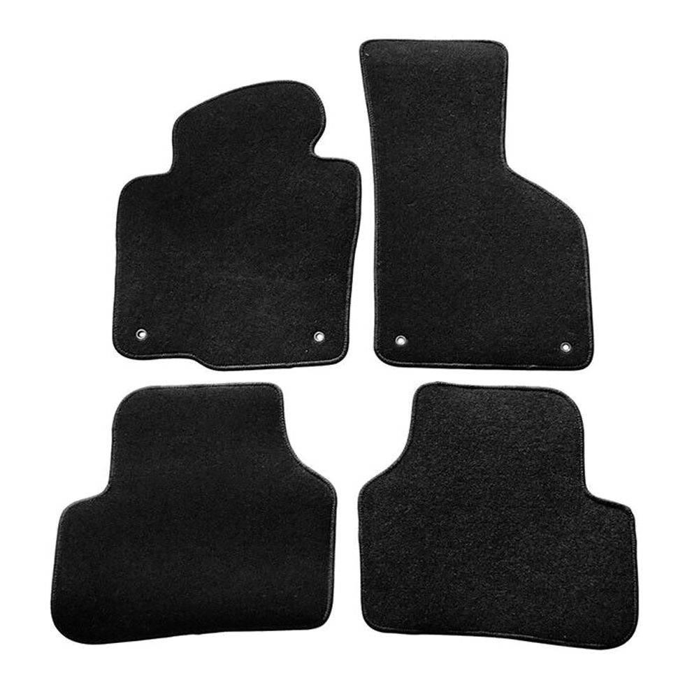 For 17 Volkswagen CC Edicion Especial Floor Mats Nylon Black Auto Carpets 4PCS