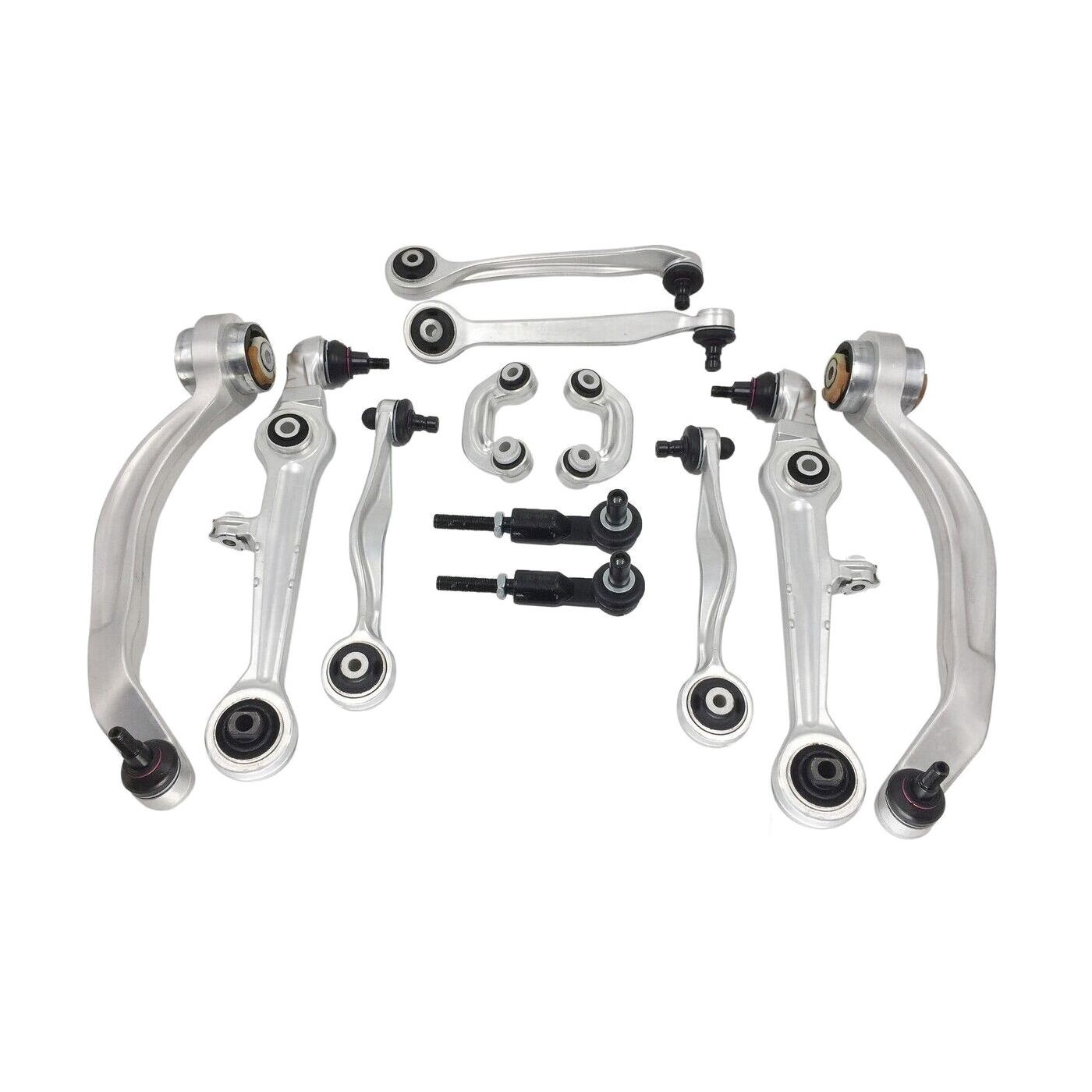 For 2001 A4 Avant Luxury Wagon 12Pcs Front Suspension Kit Control Arm Tie Rod