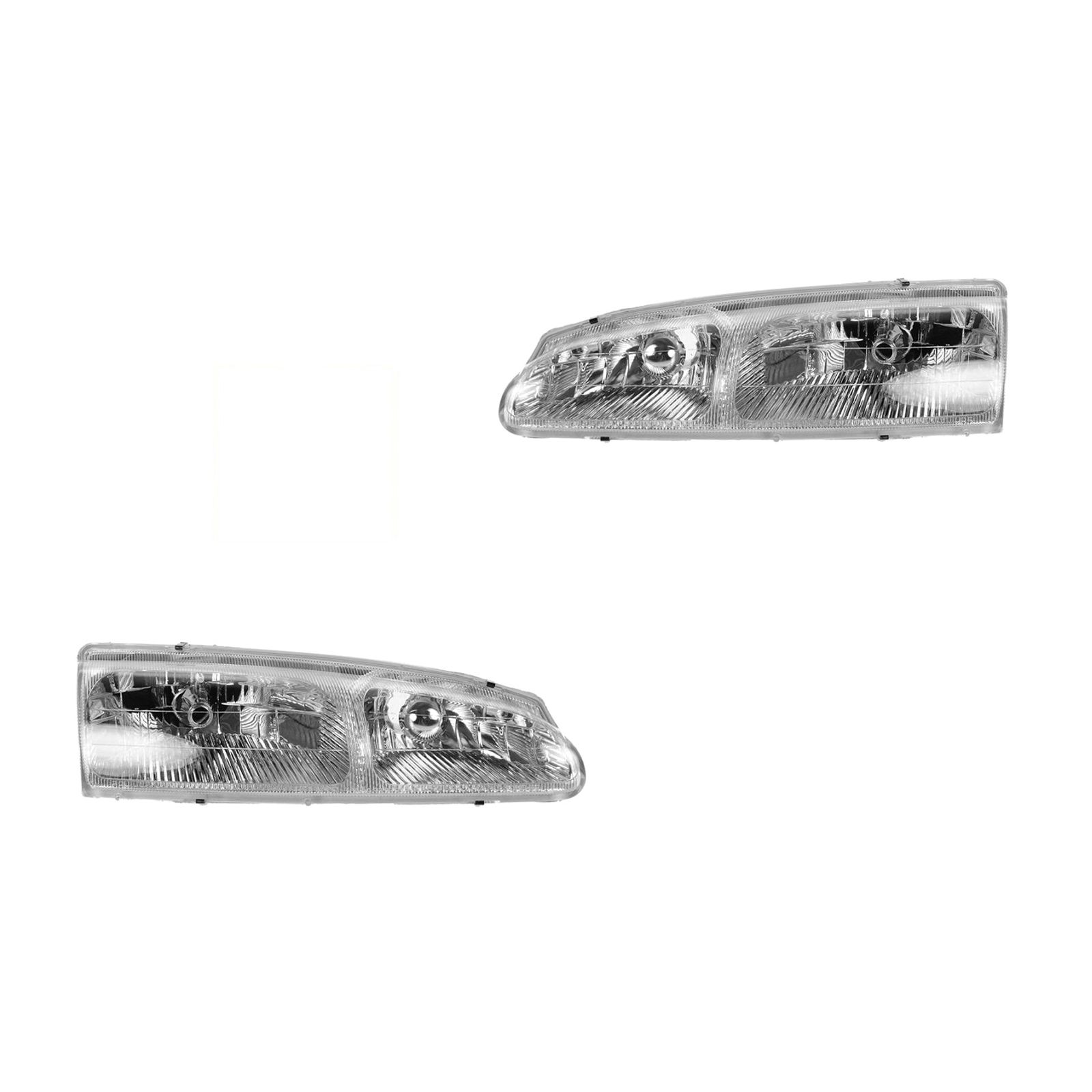 For Ford 1996-1997 Thunderbird Mercury 1996-1997 Cougar Headlights Headlamps Set