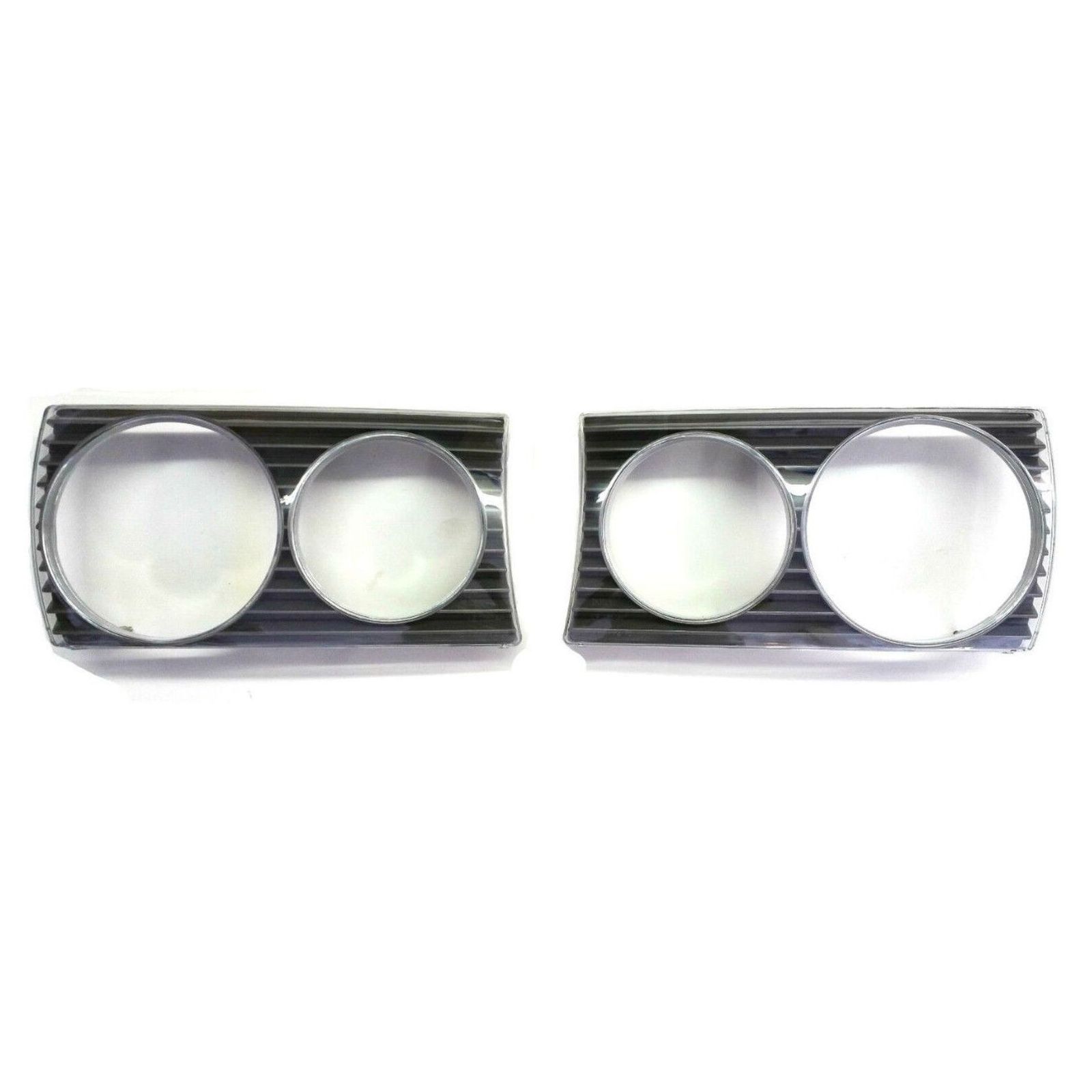 For 78-81 280CE Base Left Right 2 Front Head Lamp Door Fog Light Lens Bezel