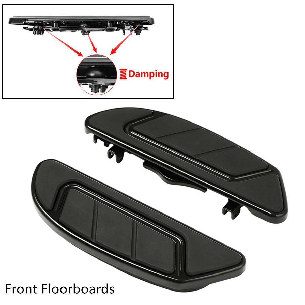 For 1986-2021 Harley-Davidson Airflow Black Footboard Brake Pedal Shifter Peg