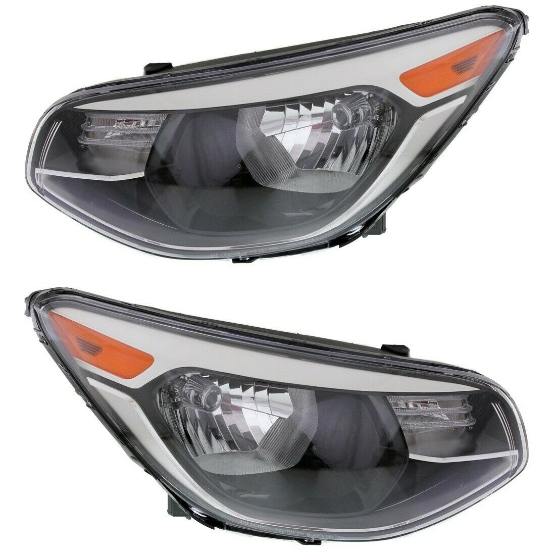 Headlight Set For 2014-2019 Soul Hatchback Left And Right With Standard Type 2Pc