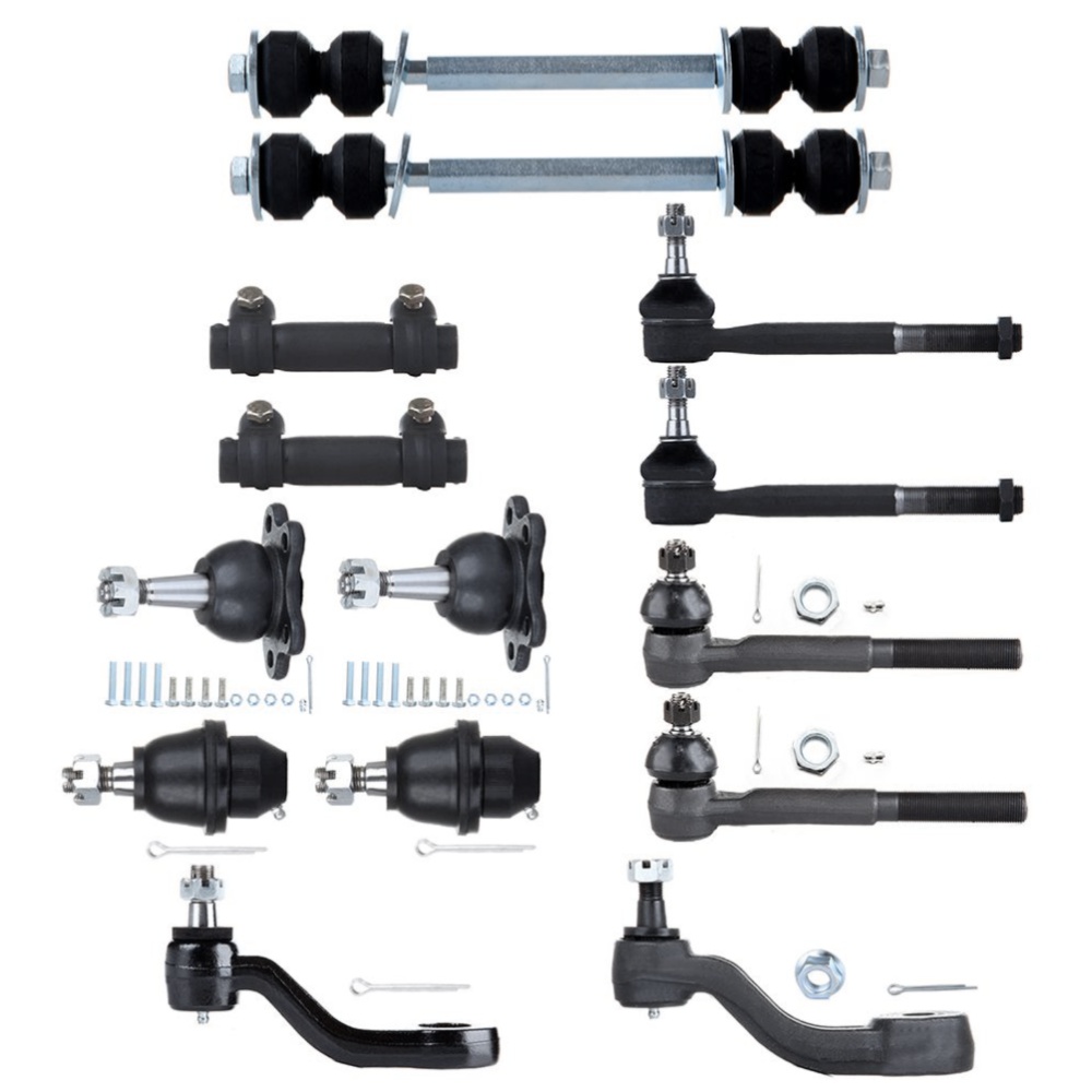For Chevrolet GMC 14Pcs Front Tie Rods Sway Bar Links Pitman Arm Ball Joints