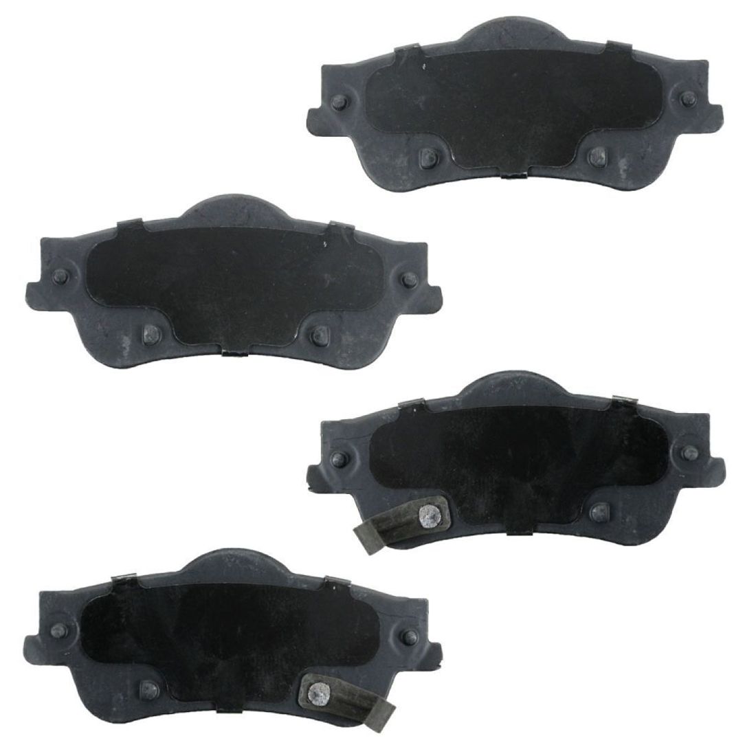 Front & Rear Ceramic Brake Pads & Performance Drilled Slotted Coated Rotor Kit