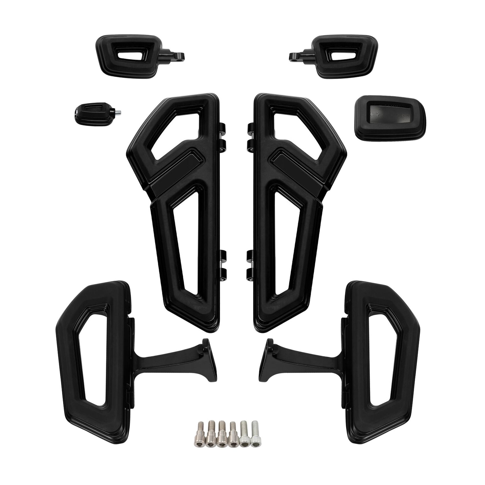 Driver Passenger Floorboards Footpegs Brake Pedal For 1994-2022 Road King Glide